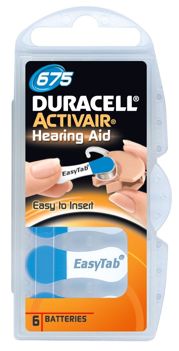 Duracell Activair Hearing Aid Batteries Size 675