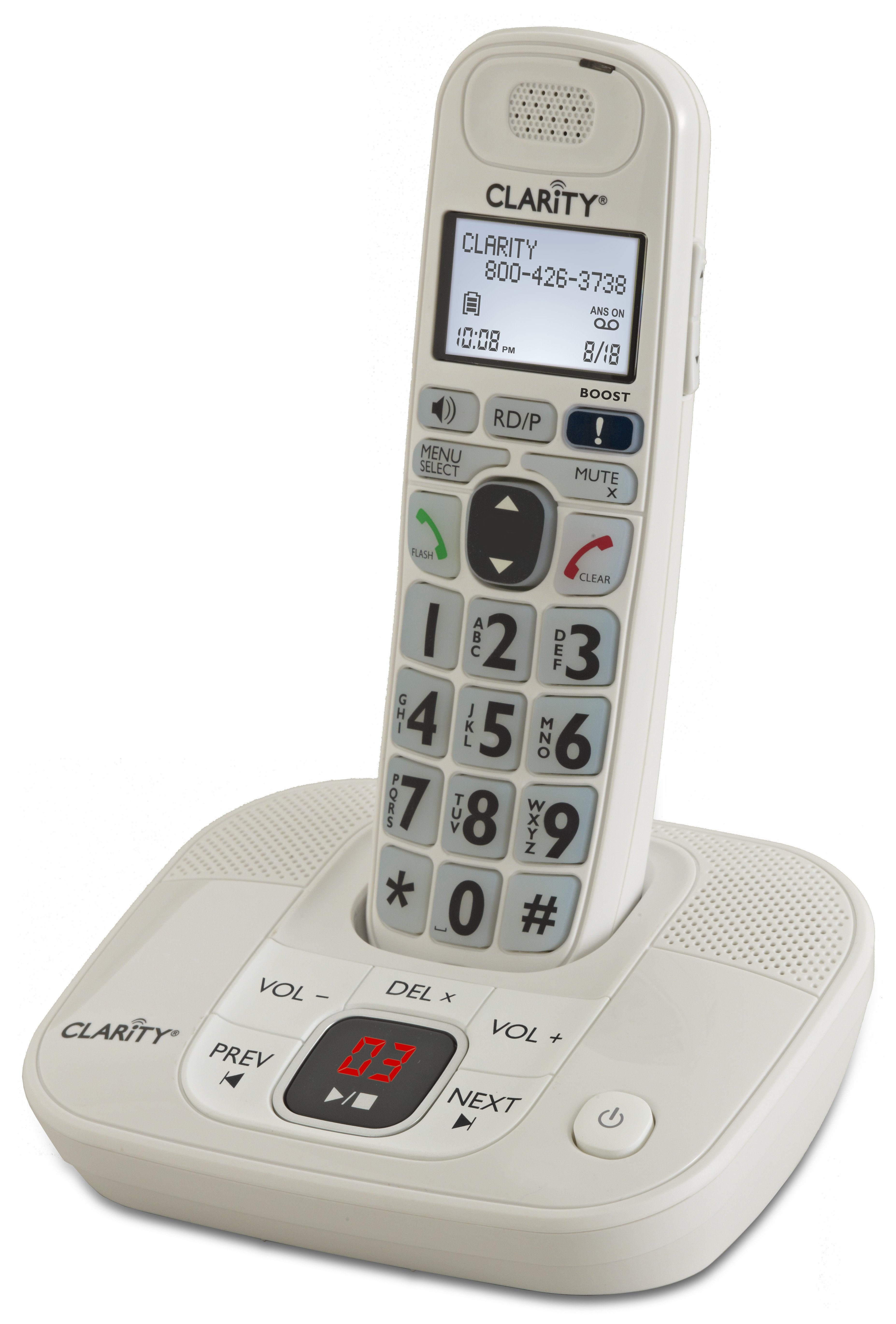 Clarity D712 Duo Amplified Cordless Telephones With Answering Machine