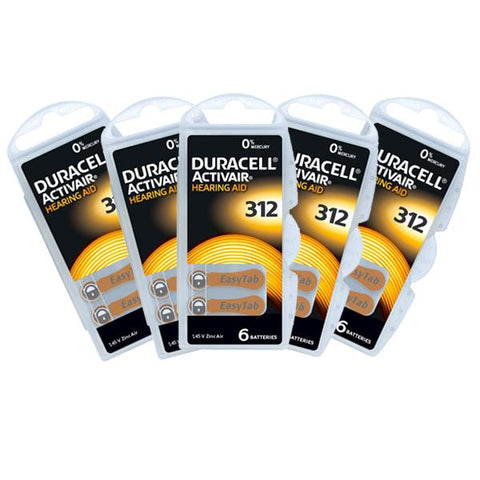 Duracell Activair Hearing Aid Batteries Size 675