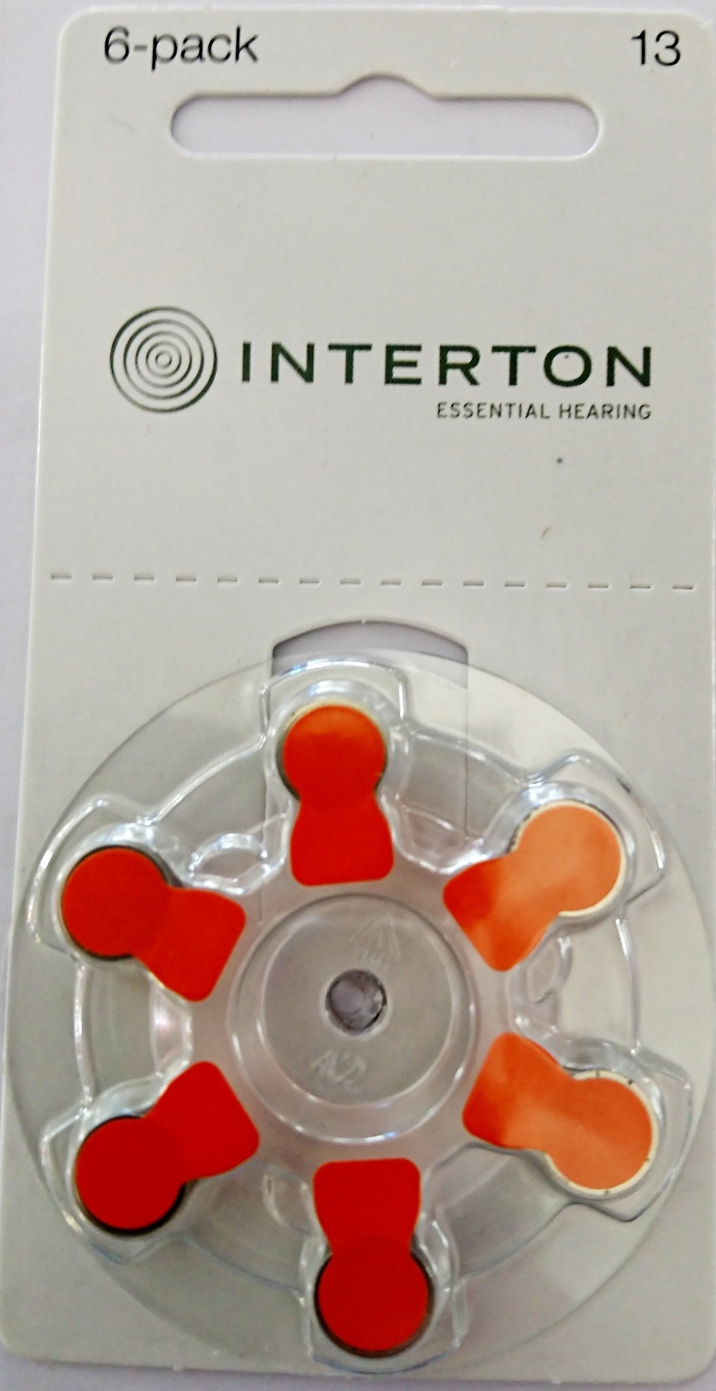 Interton Hearing Aid Batteries Size 13 Pack of 60