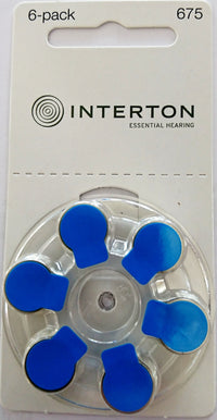 Interton Hearing Aid Batteries Size 675 Pack of 60